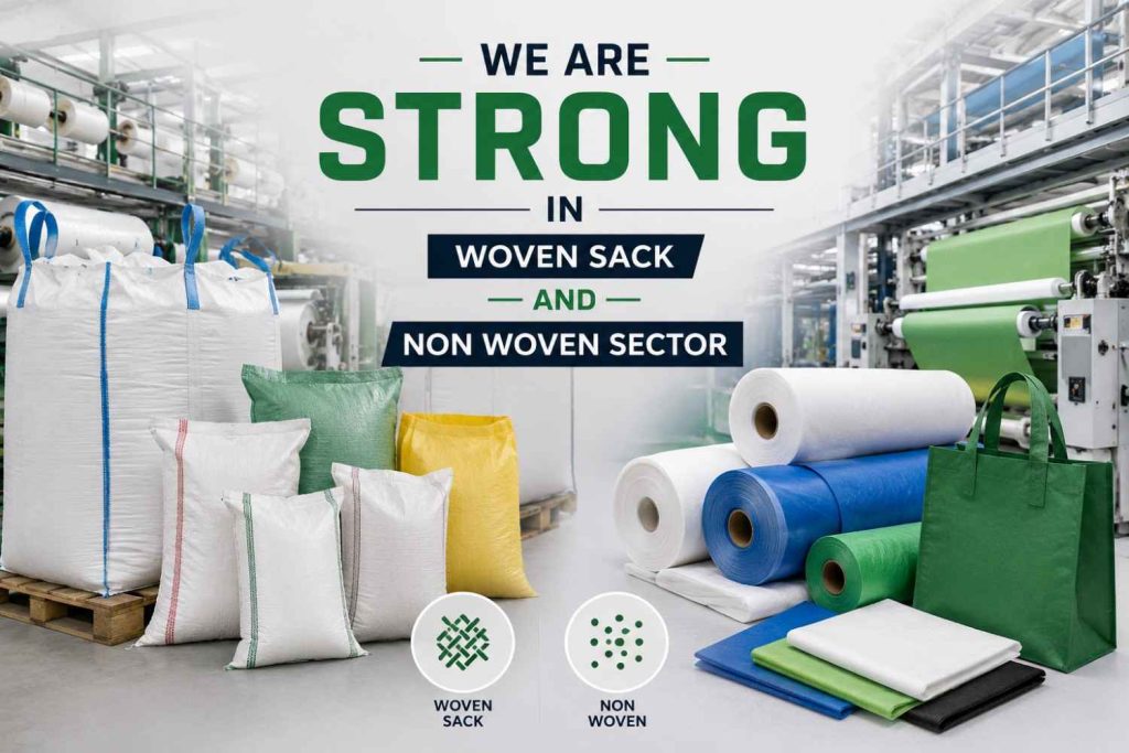 WE ARE STRONG IN WOVEN SACK AND NON WOVEN SECTOR